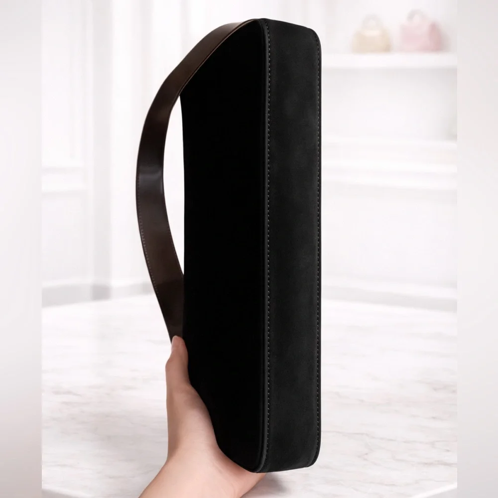 GIVENCHY leather suede shoulder bag with removable/interchangeable handle - Picture 4 of 10